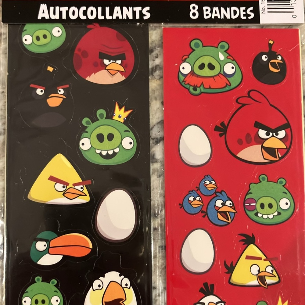 Angry Birds Stickers Bundle 6 Packs Red Black Reward Teacher Incentive Classroom - Picture 3 of 5